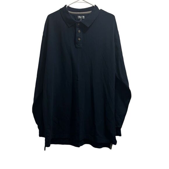Duluth Blue Long Sleeve Polo Size Large Tall (LT) - Picture 1 of 4